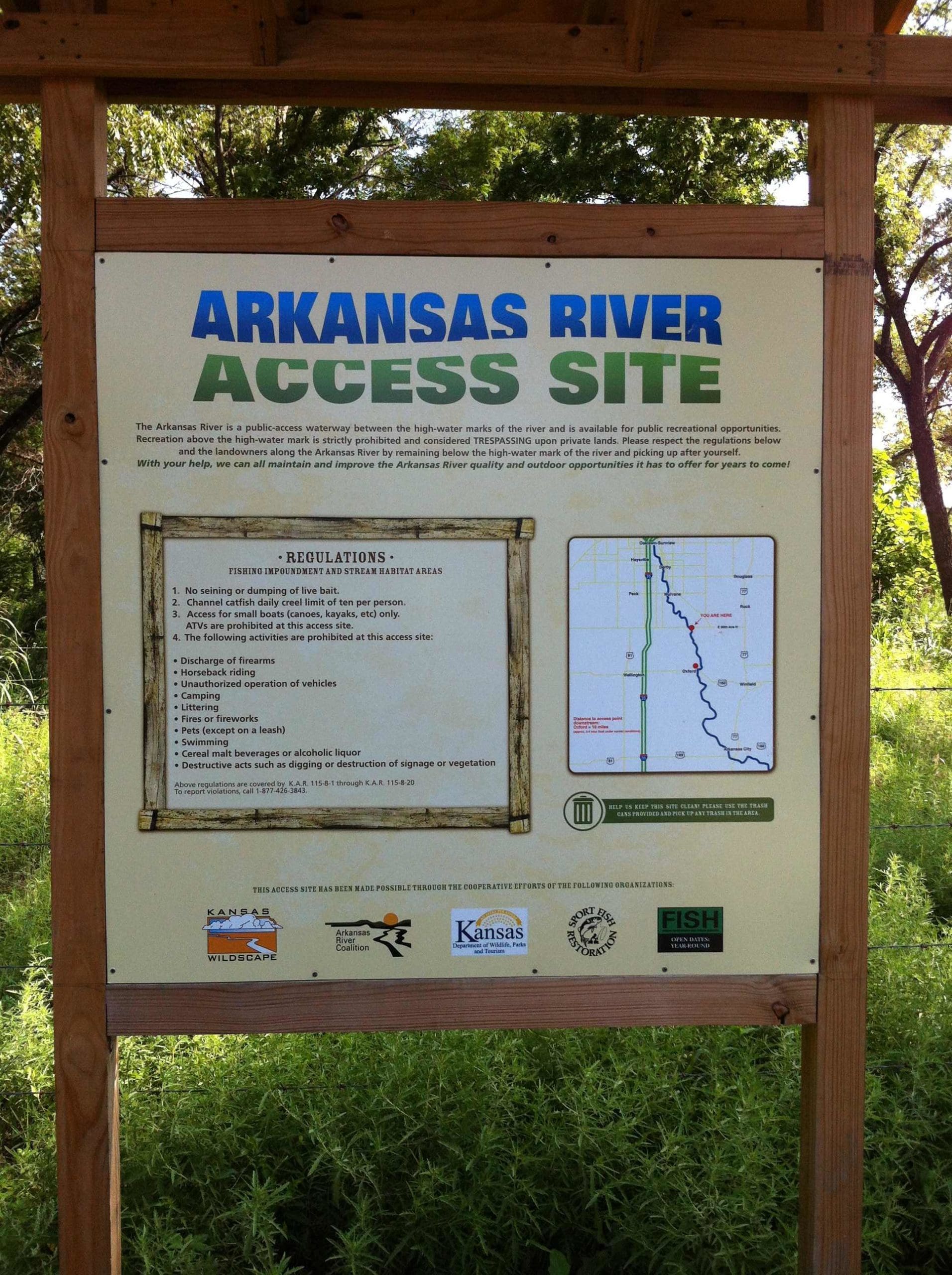 Navigable Rivers Kansas Arkansas River Access Sites | Kansas Wildscape Foundation
